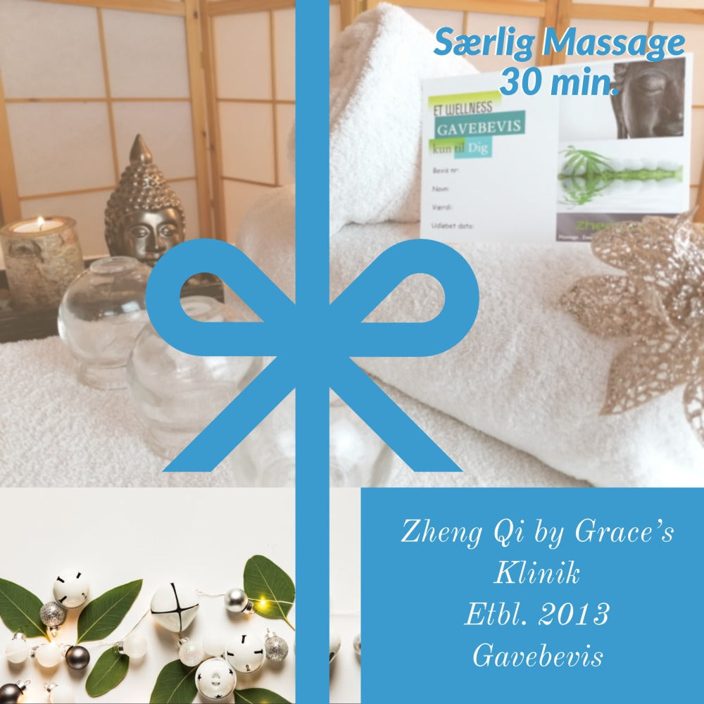 Særlig massage 30 - f.eks cupping, fodmassage eller ansigt-hovedb – Zhengqishop.dk / Zheng Qi By Grace Acosta ApS.