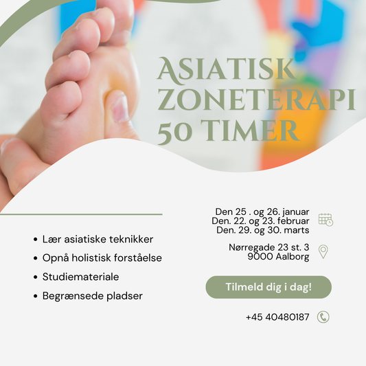 Asiatisk Zoneterapi 50 timer / 50 lektioner