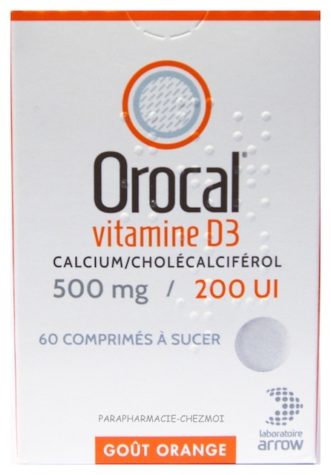 OROCAL 500MG / VITAMIN D3 200IU